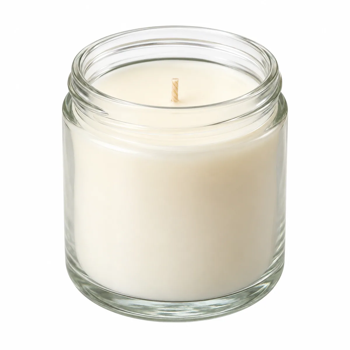 Poured botanical sleep candle in amber jar